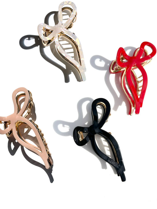 Ballet Bow Claw Clip